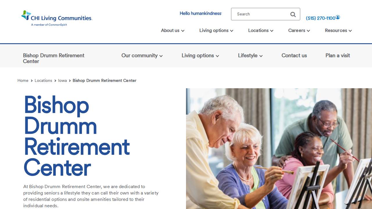 Bishop Drumm Guild website screenshot