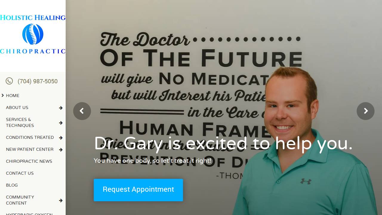 Duncan Chiropractic Clinic website screenshot