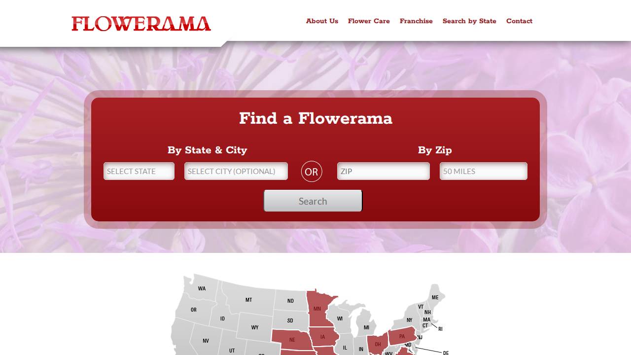 Flowerama OF America INC AND Subs website screenshot