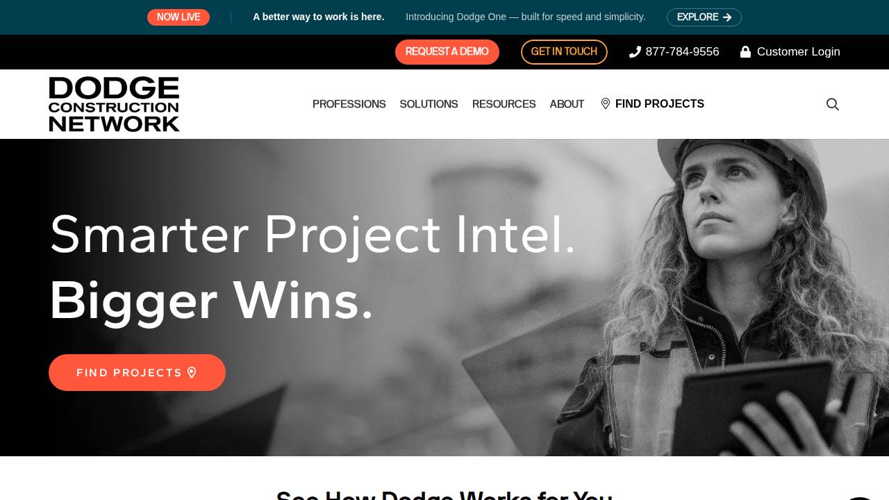 Dodge Construction CO website screenshot