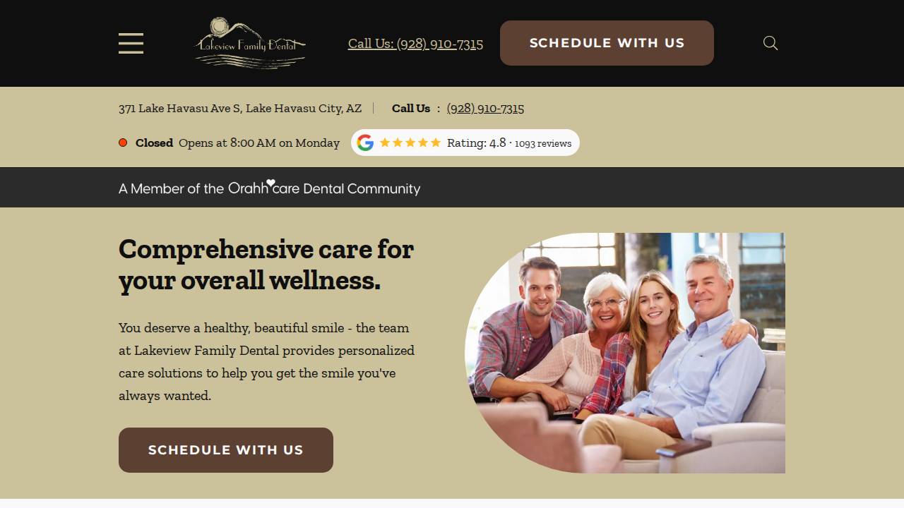 James A Hourigan DDS PC, Lakeview Family Dental,pc website screenshot