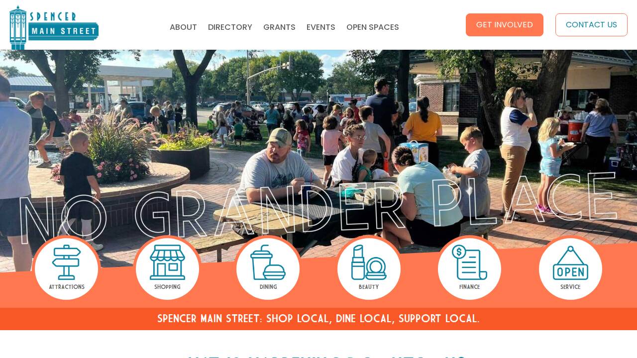 Spencer Main Street Company website screenshot