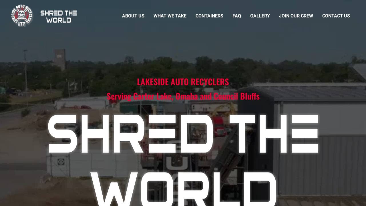 Lakeside Auto Recyclers INC website screenshot