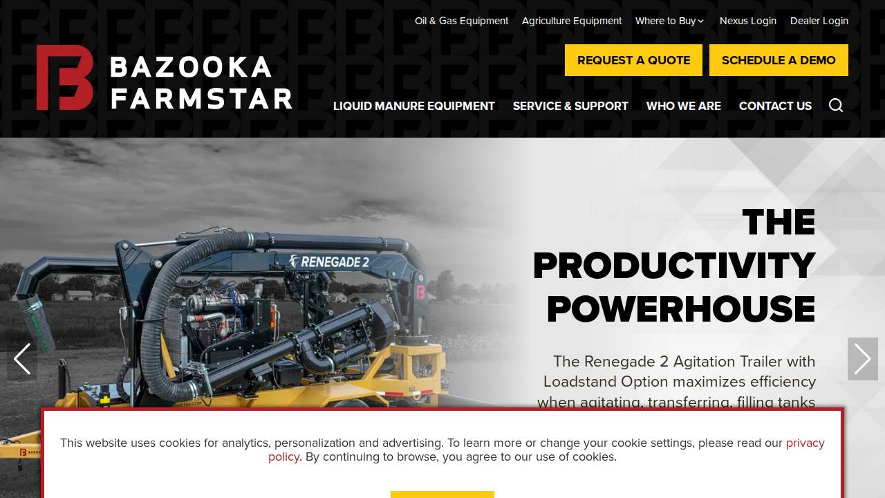Bazooka Farmstar Llc website screenshot