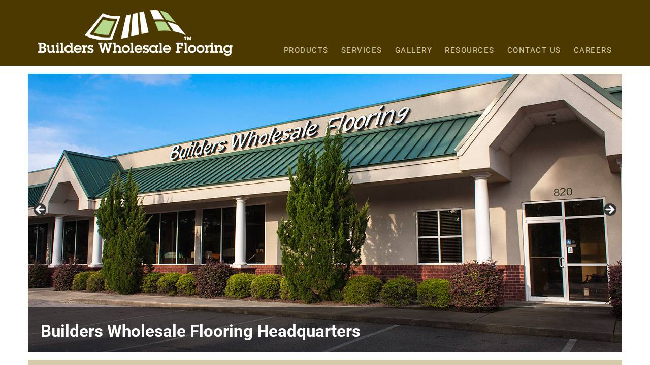 Builders Wholesale website screenshot