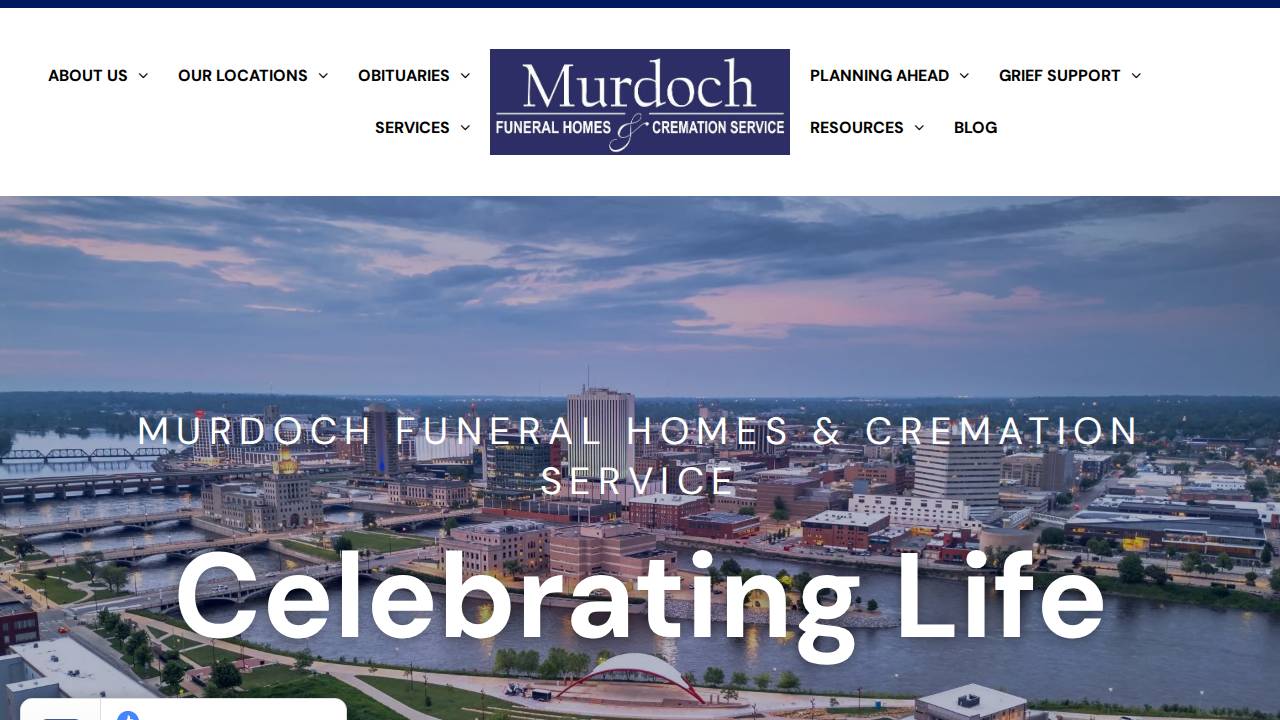 Bohnenkamp-murdoch Funeral Home website screenshot