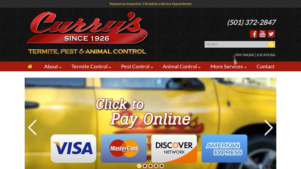 Chris E Curry website screenshot