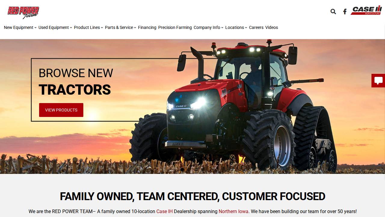 NEW Hampton RED Power INC website screenshot