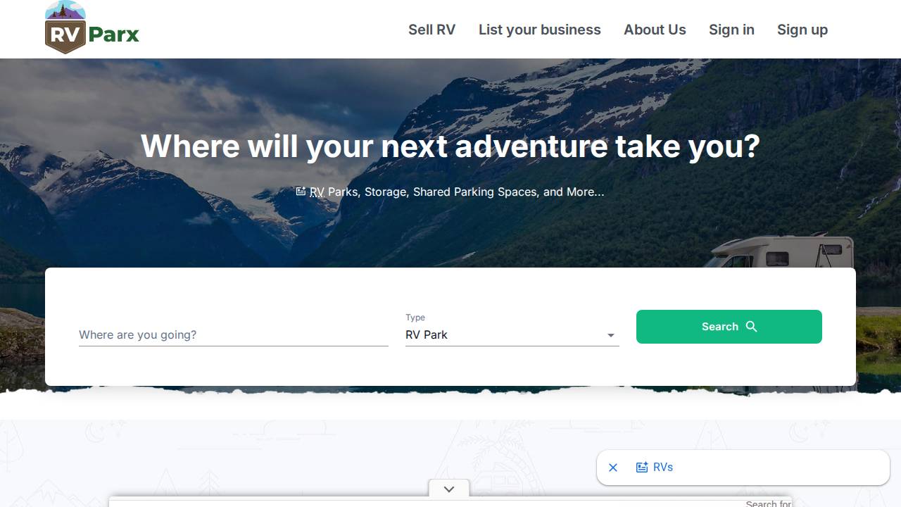 Ideal Storage LLC website screenshot