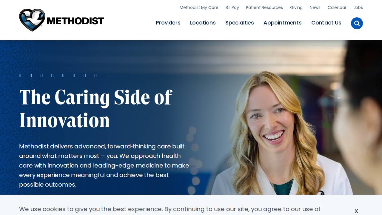 Methodist Physicians Clinic website screenshot