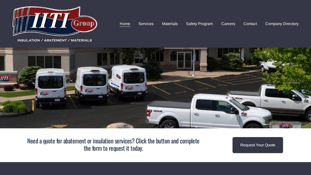 JJ Contrating Services LLC DBA Iiti Group Mechanical Systems Insulation website screenshot