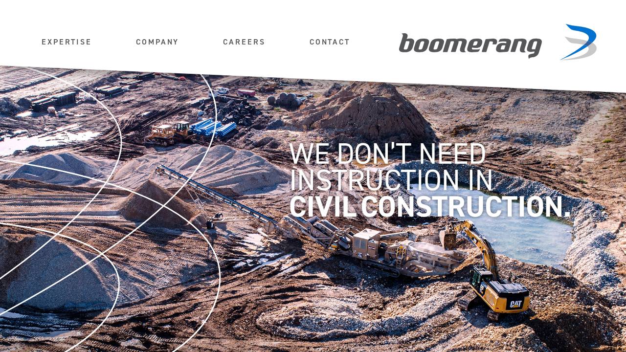 Boomerang Corp website screenshot