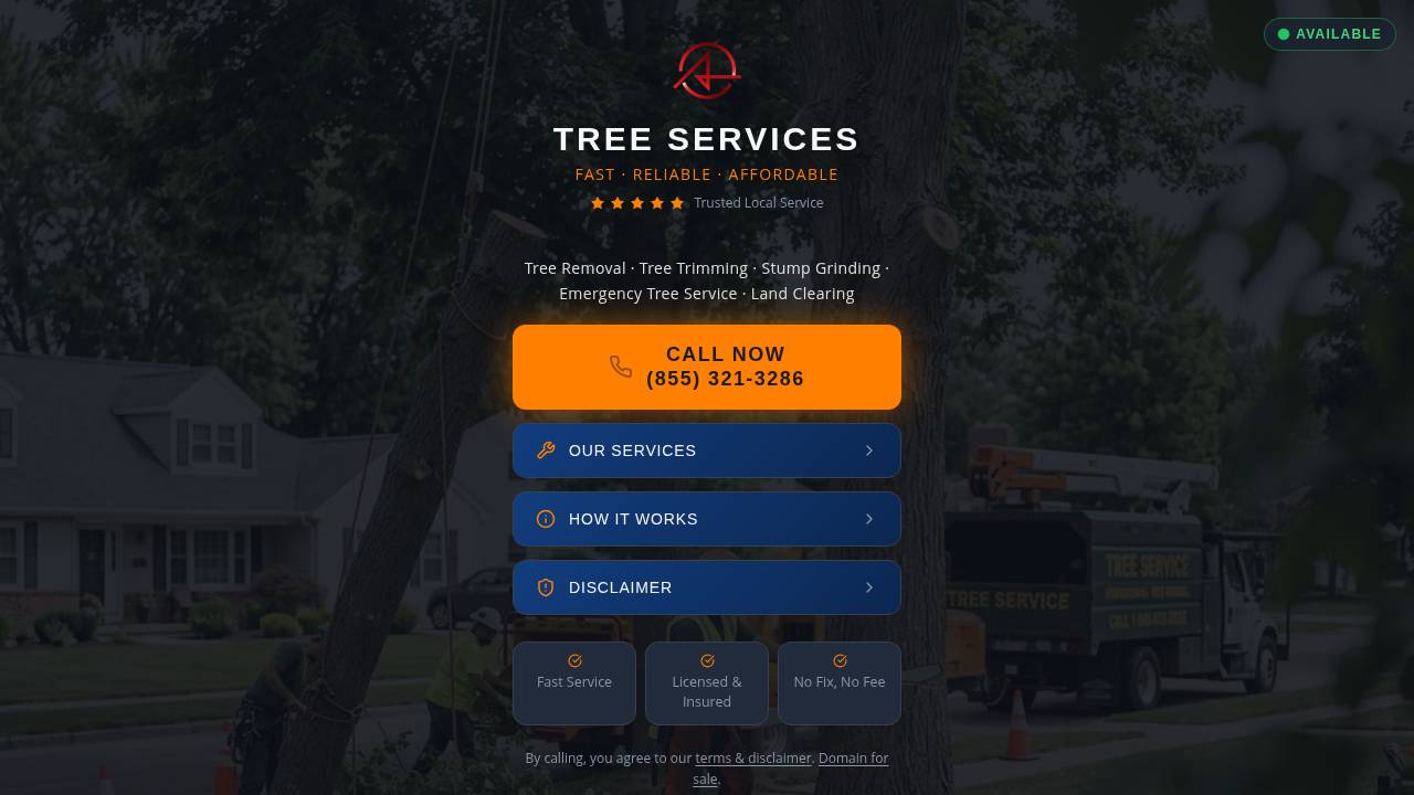 Affordable Tree Service LLC website screenshot