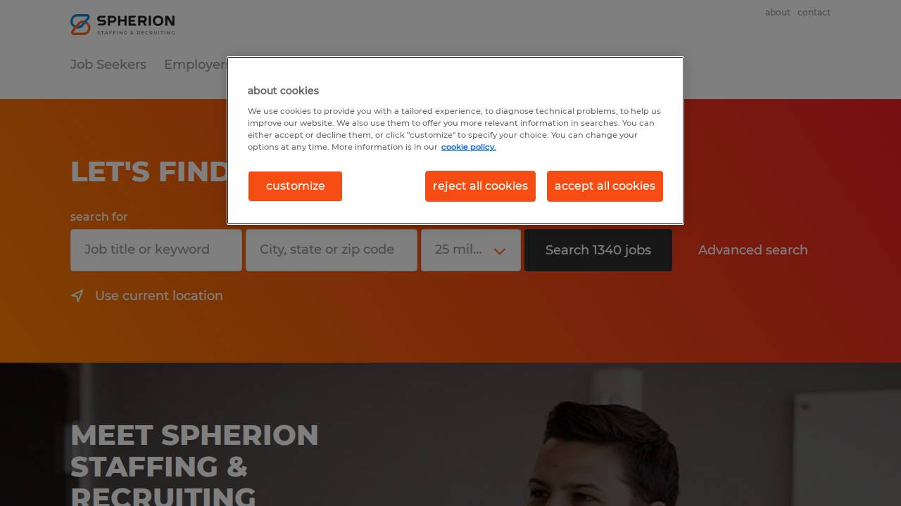 Spherion Staffing INC website screenshot