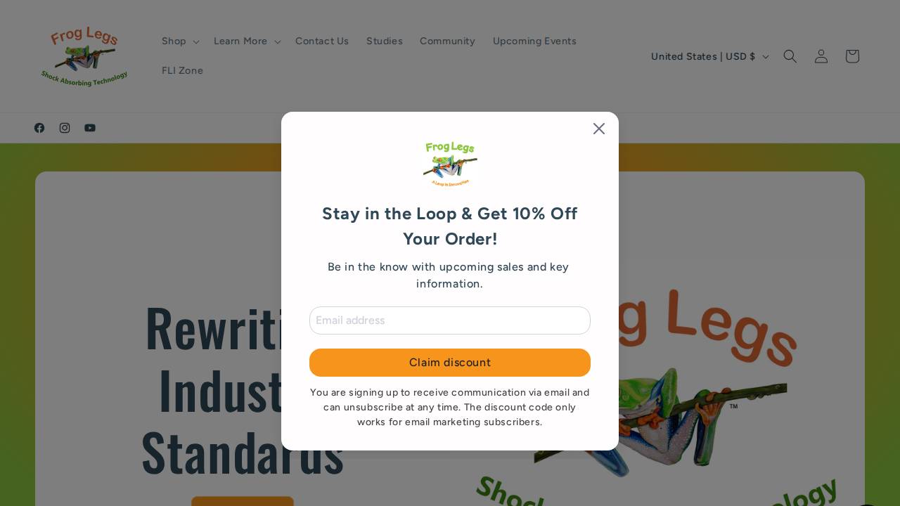 Frog Legs INC website screenshot