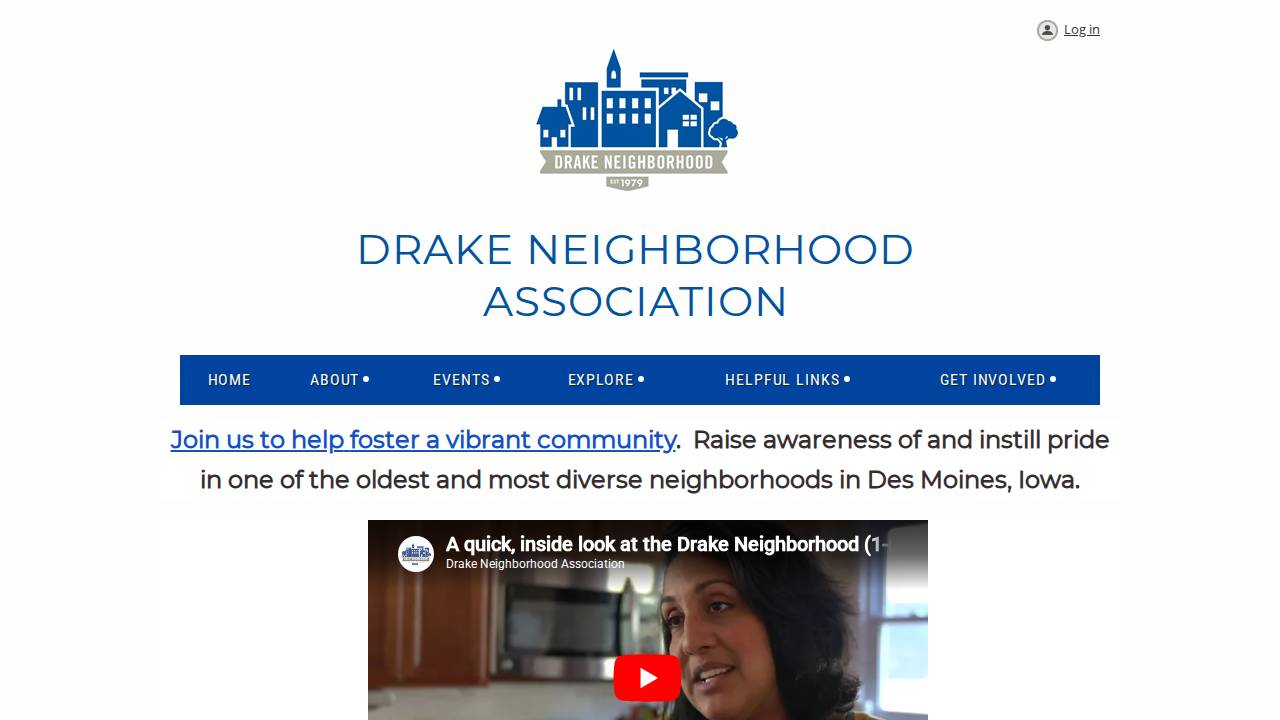 Drake Newman Association website screenshot