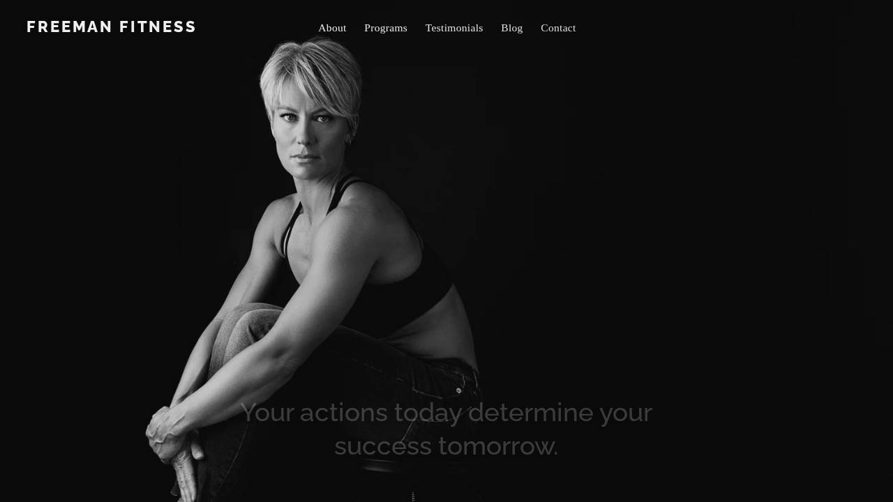 Freeman Total Fitness website screenshot