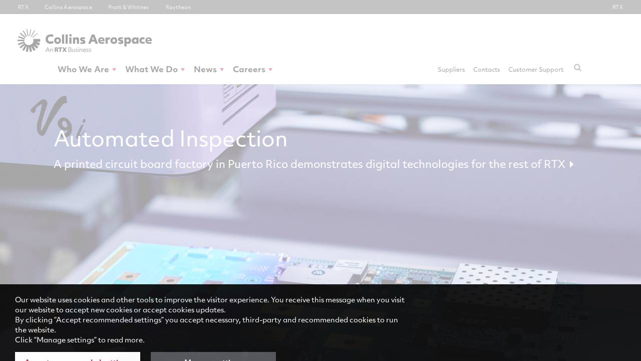 Rockwell Collins Flight Servic website screenshot