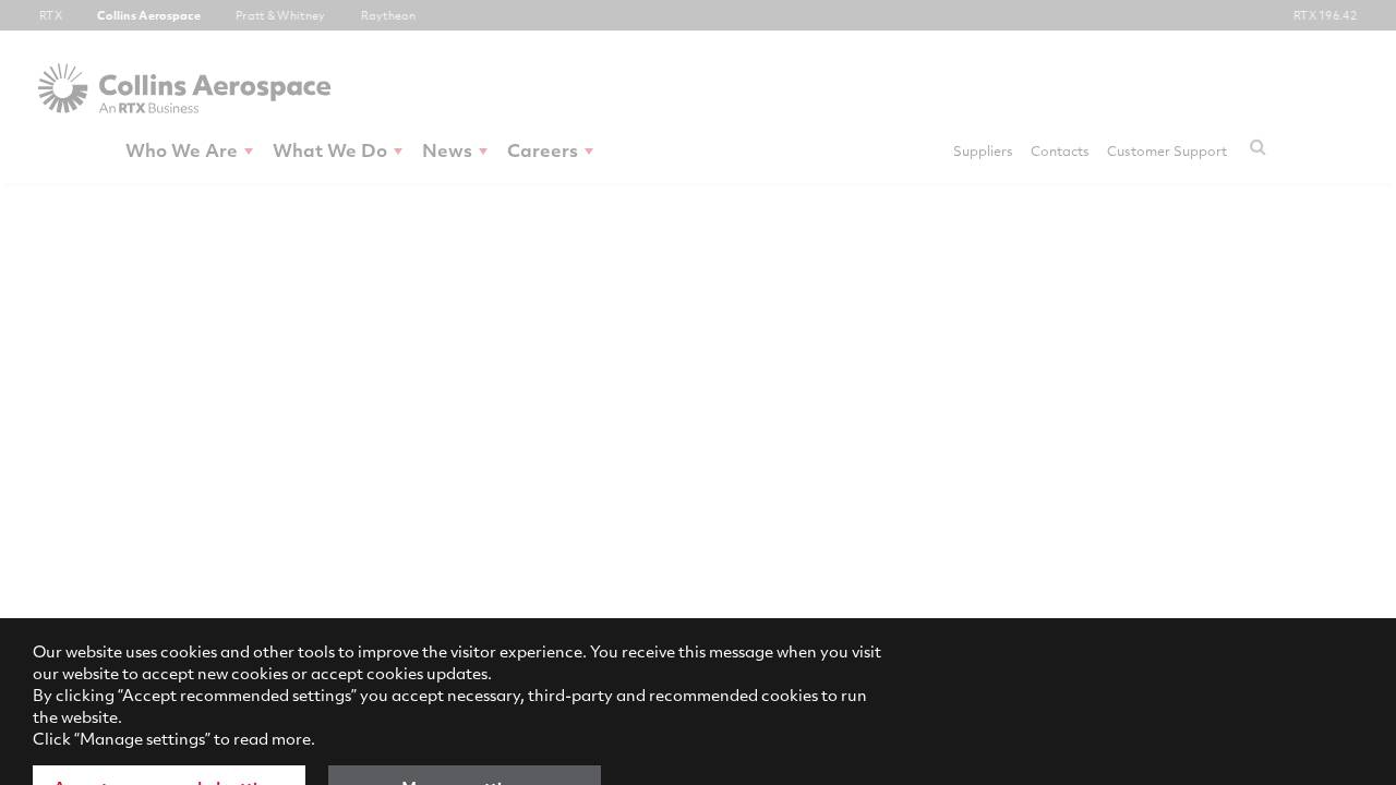 Rockwell Collins Global Logist website screenshot