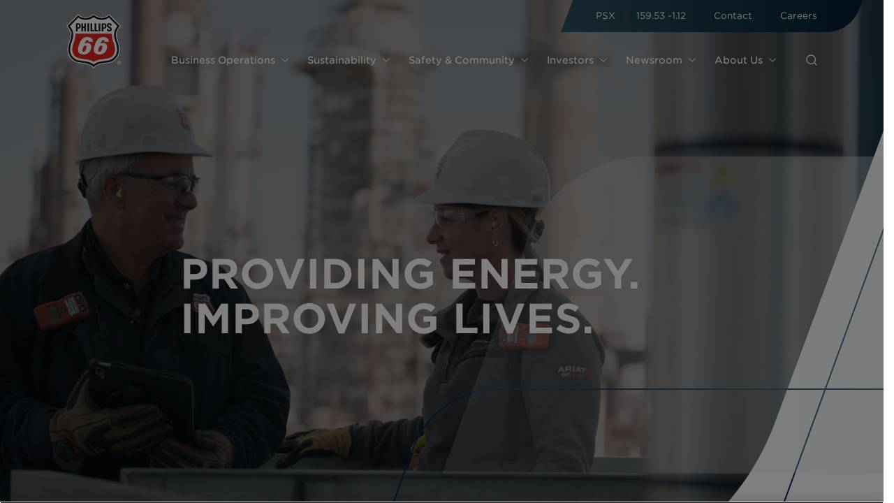 Phillips 66 Company website screenshot
