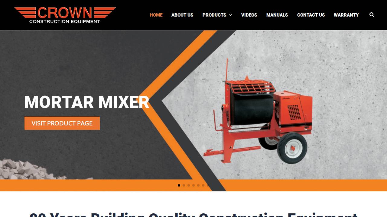 Crown Equipment Corporation website screenshot