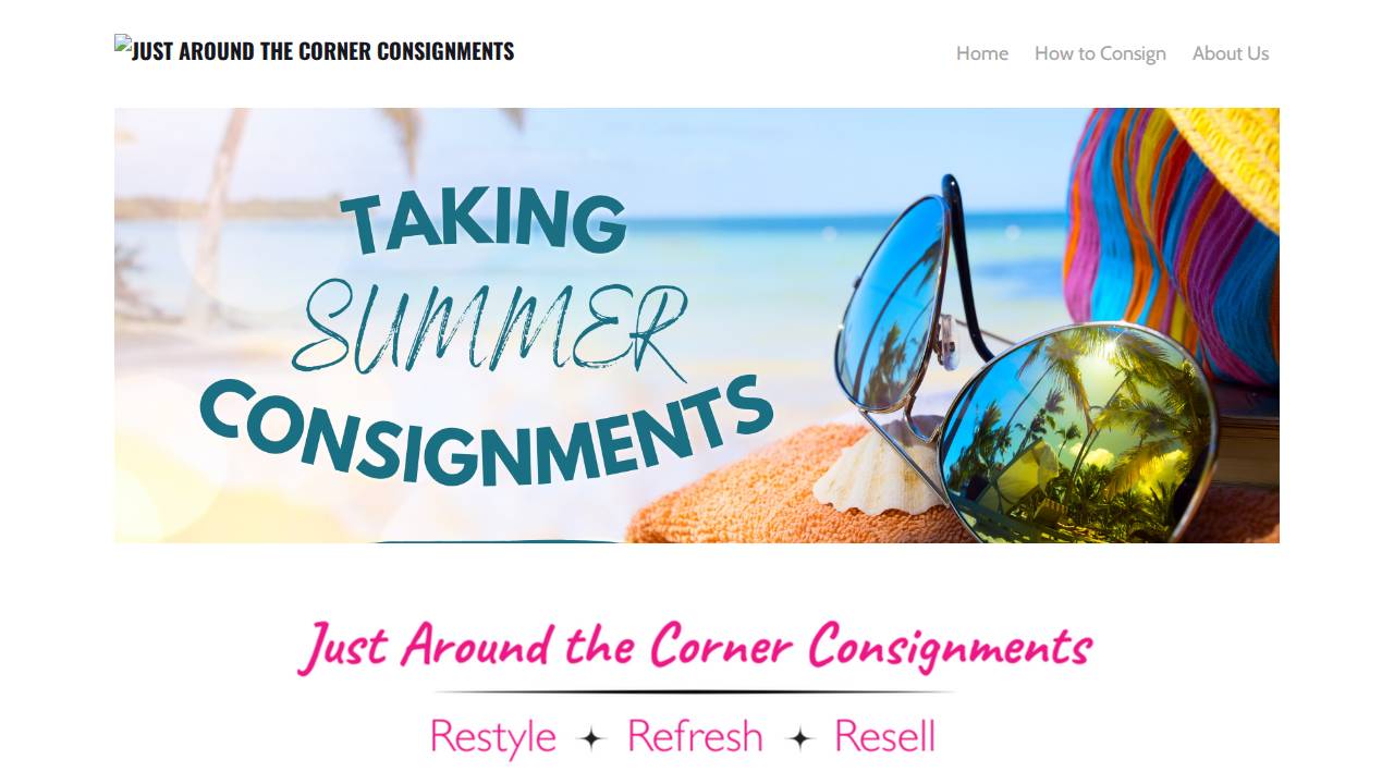 Just Around THE Corner Llc website screenshot
