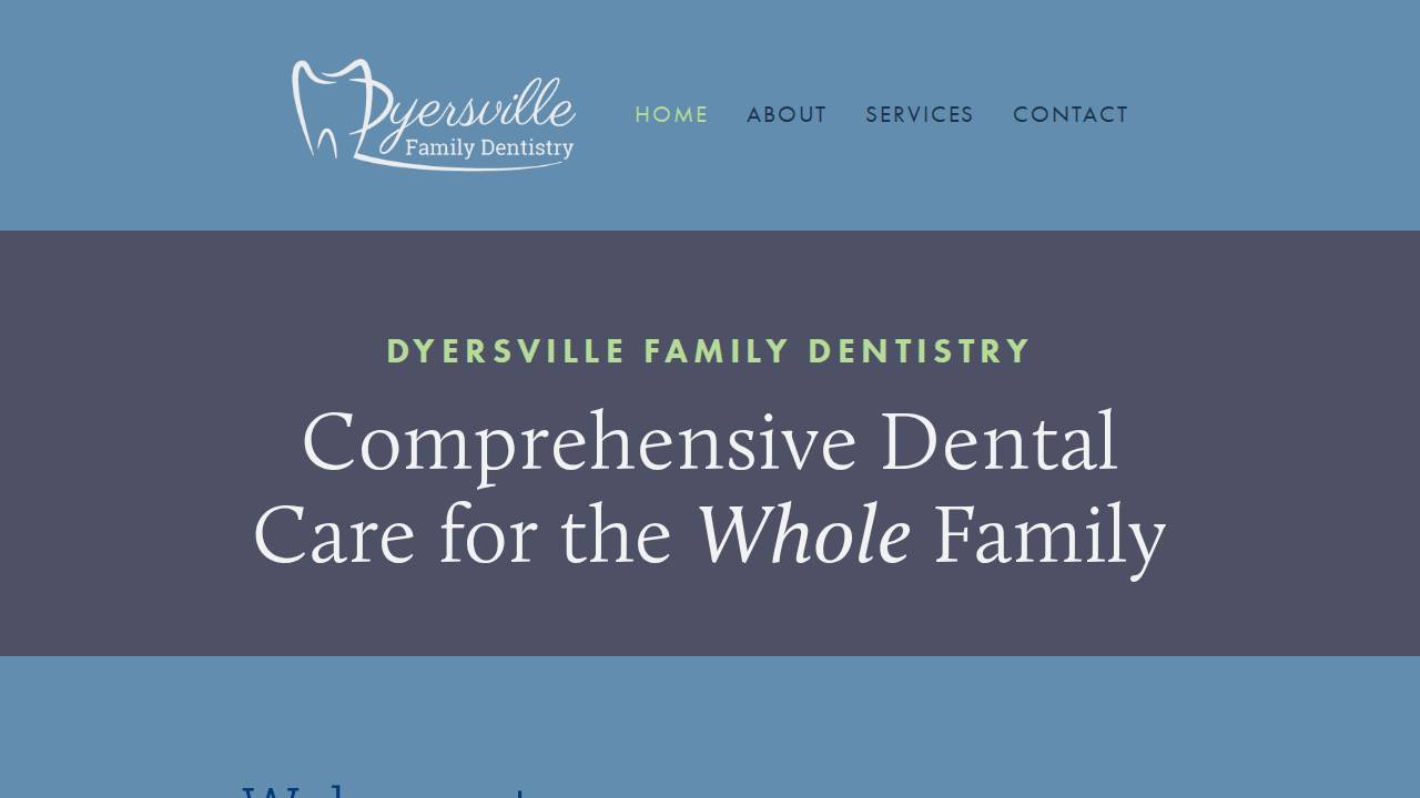 Dyersville Family Dentistry PC website screenshot