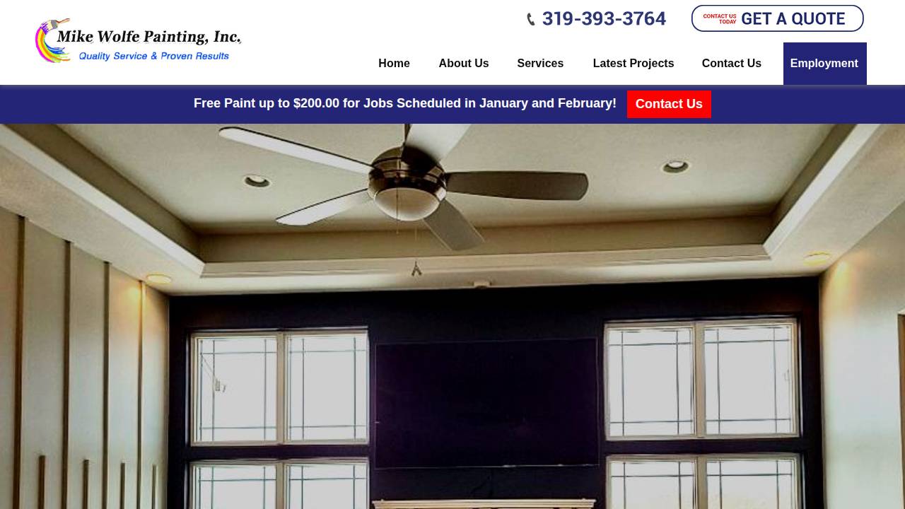 Accents Painting & Wallpaperin website screenshot