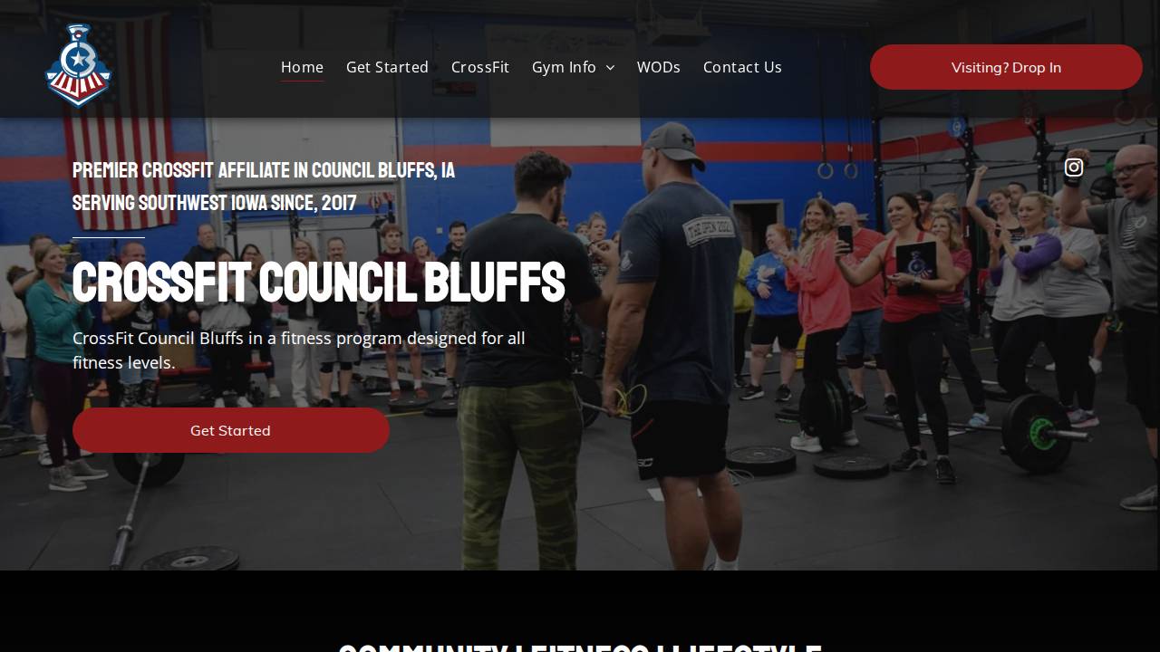 CB Fitness Llc, Crossfit Council Bluffs website screenshot