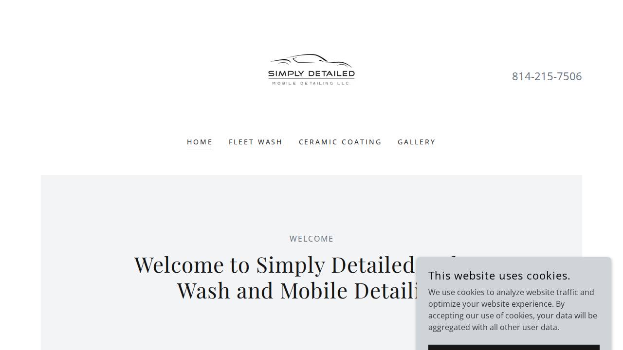 Simply Detailed website screenshot