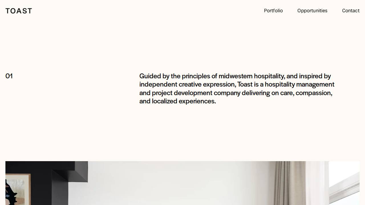 Toast Hospitality Llc website screenshot