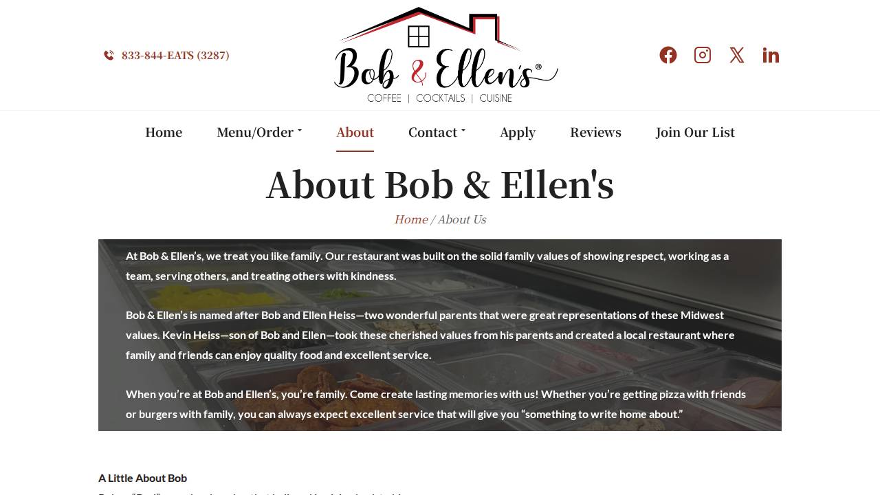 Bob & Ellen's - Lawton website screenshot