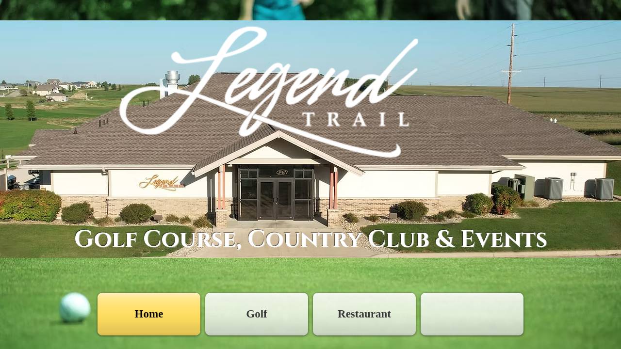 Legend Trail Restaurant website screenshot