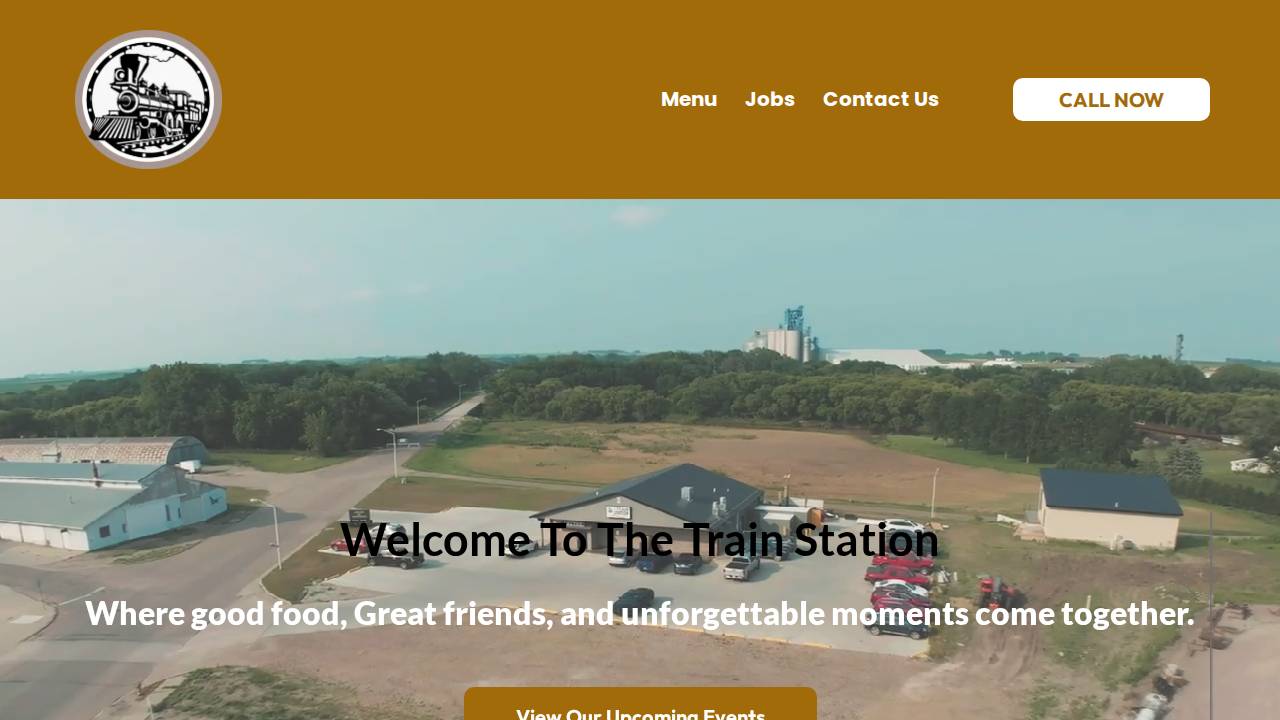 The Train Station website screenshot
