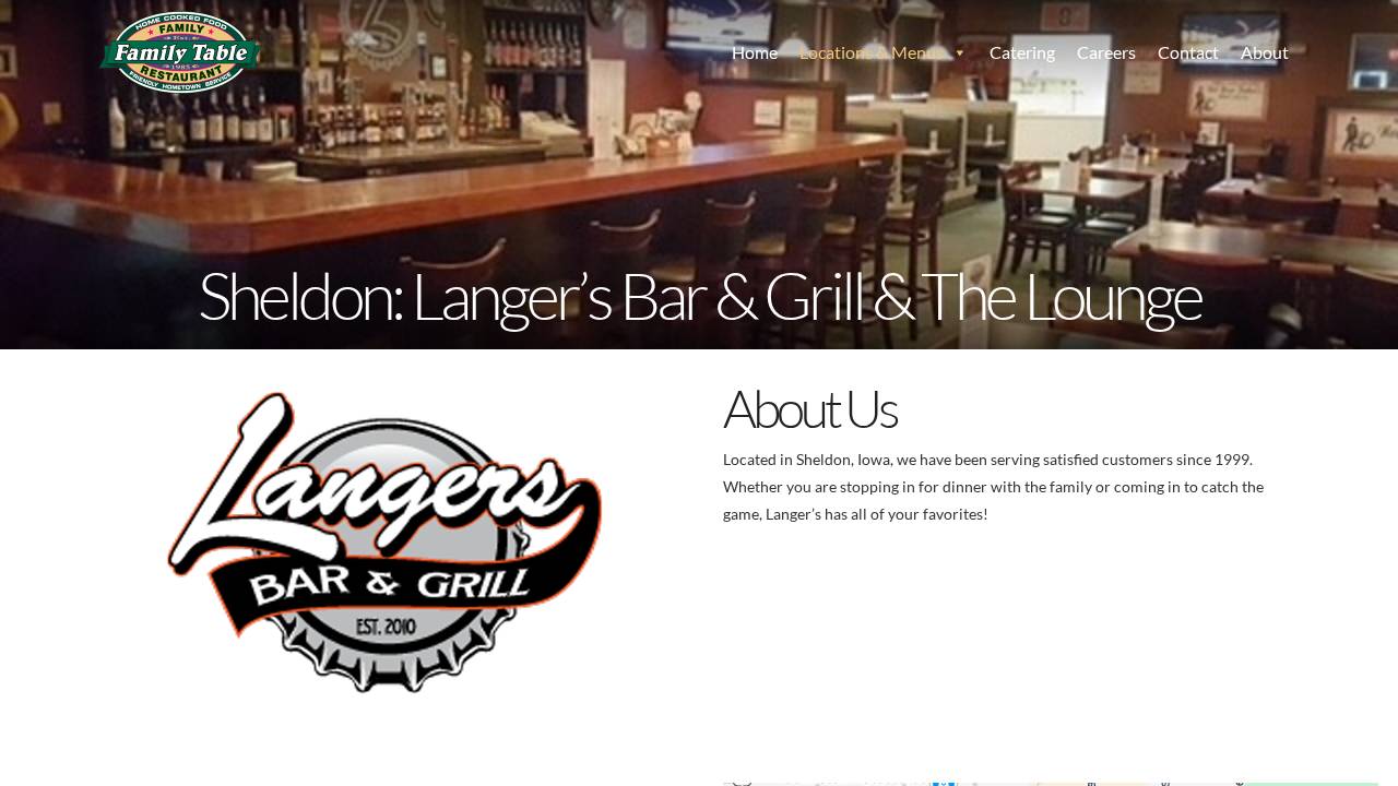 Langer's Bar & Grill website screenshot