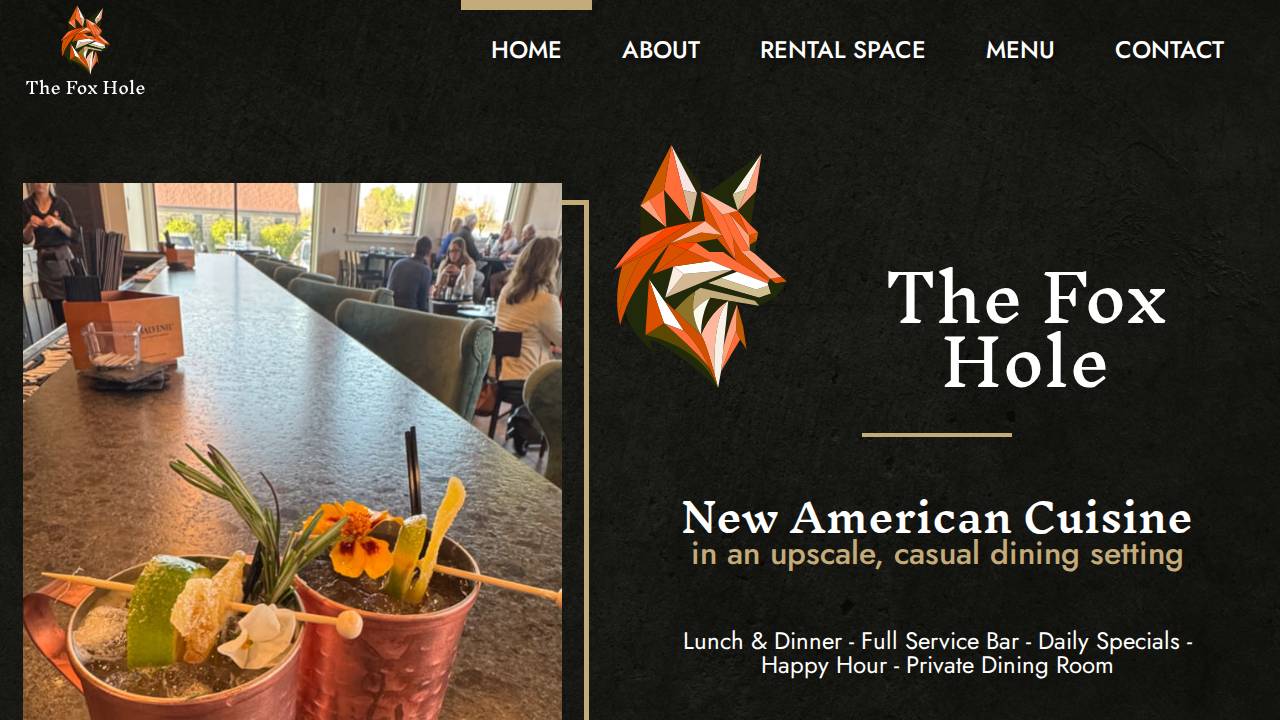 The Fox Hole website screenshot