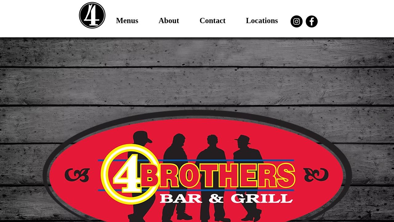 4 Brothers Bar and Grill website screenshot