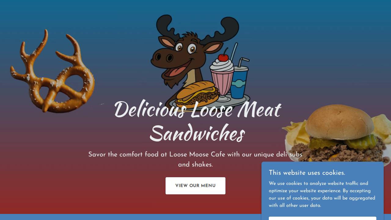 Loose Moose Cafe website screenshot