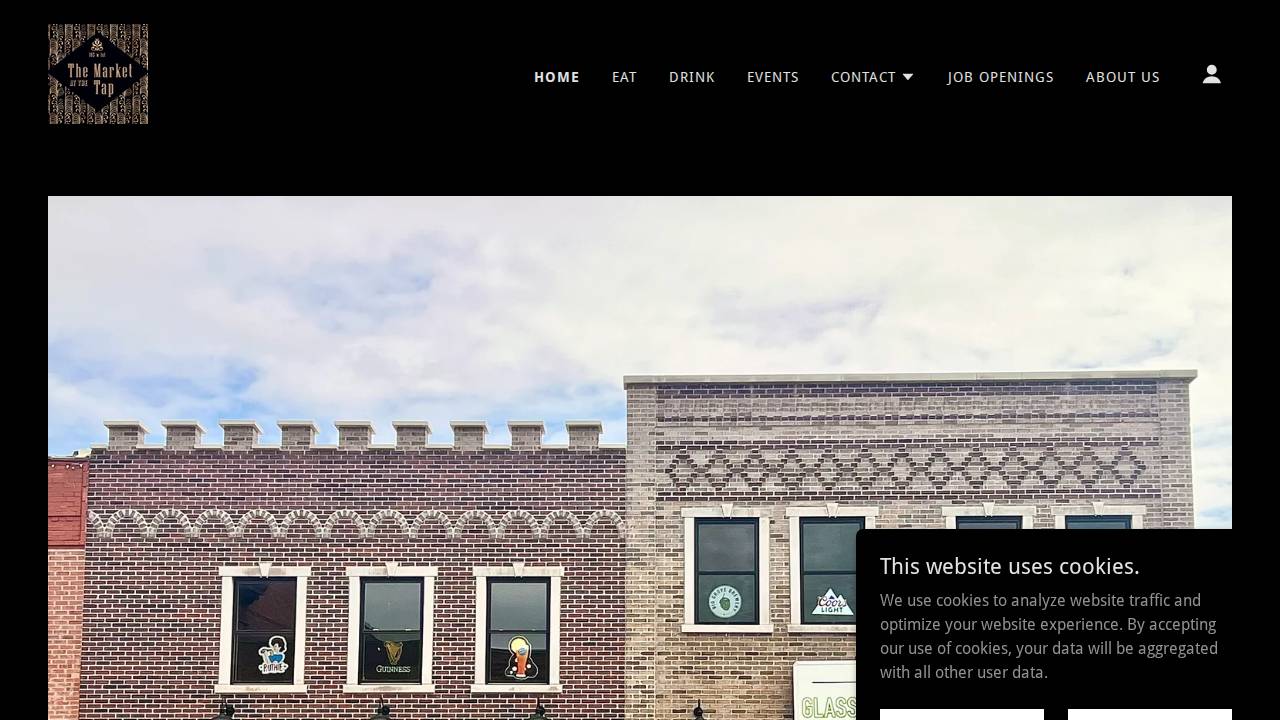 The Market at the Tap website screenshot