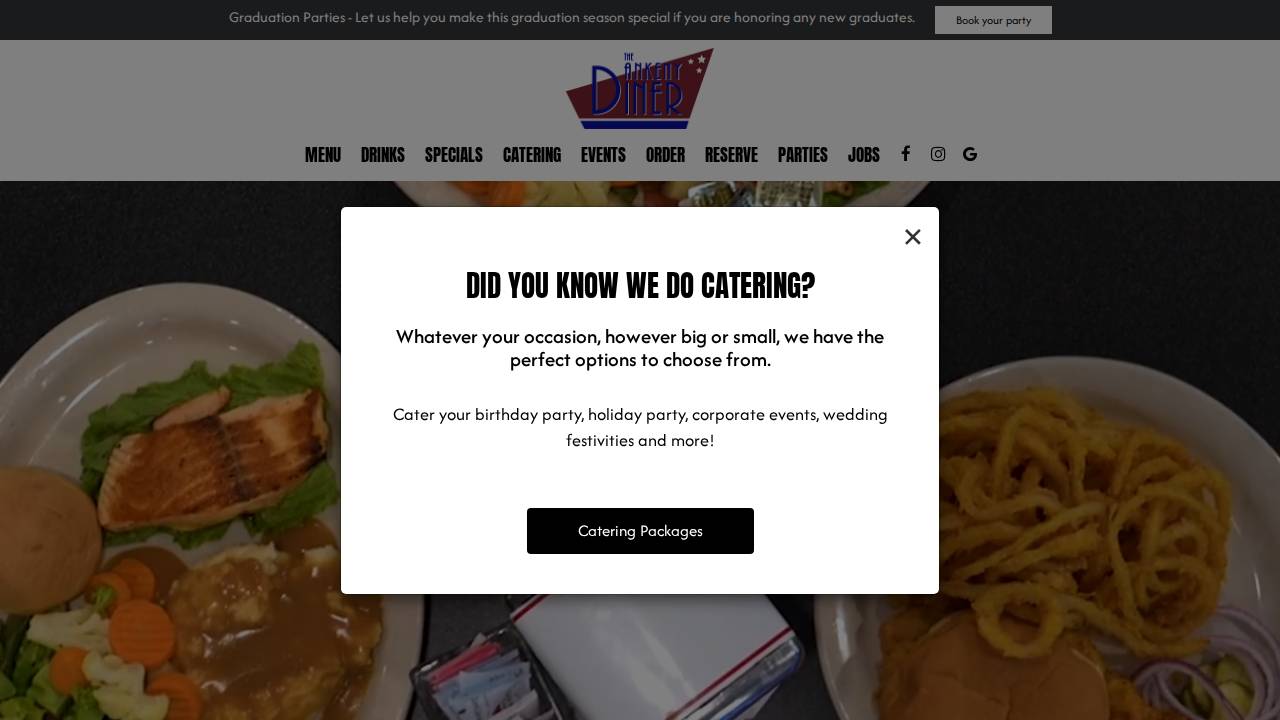 Ankeny Diner website screenshot