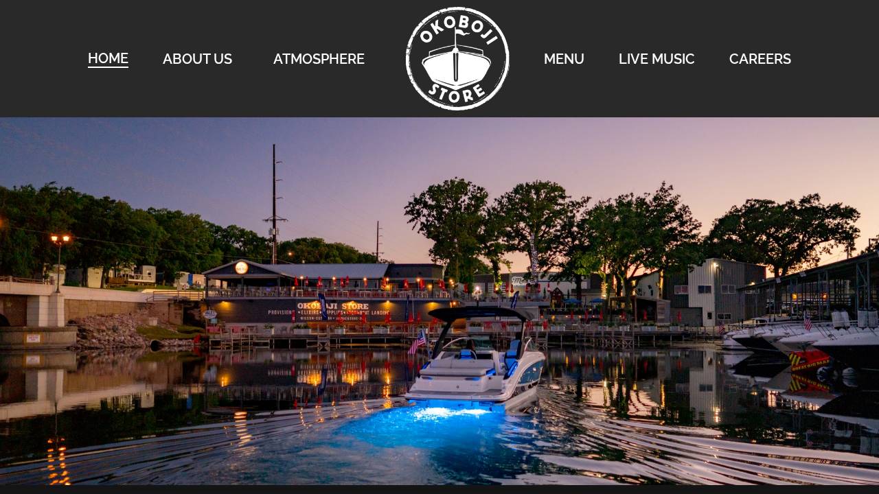 Okoboji Store website screenshot