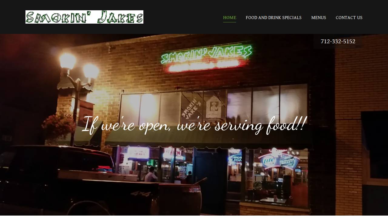 Smokin' Jakes website screenshot
