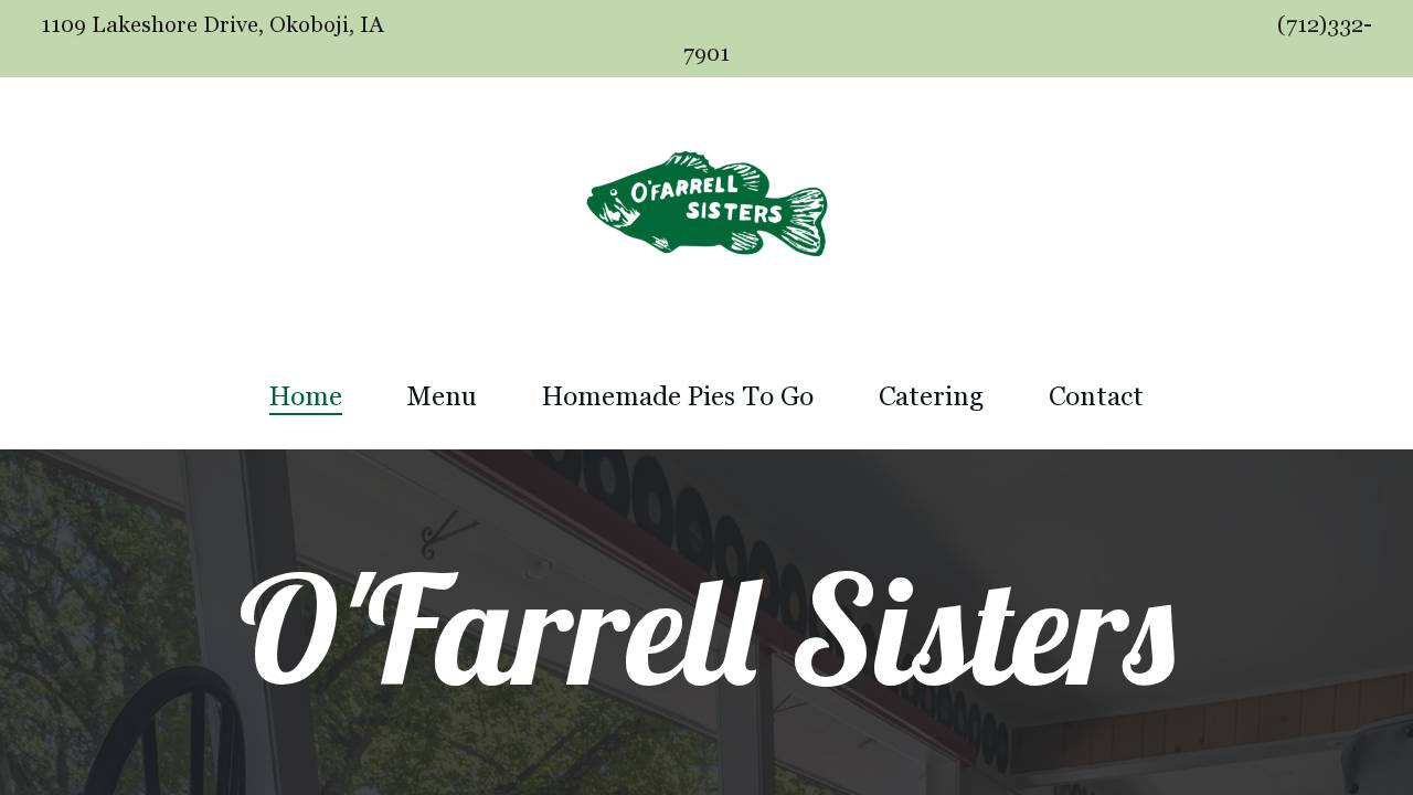 O'Farrell Sisters website screenshot