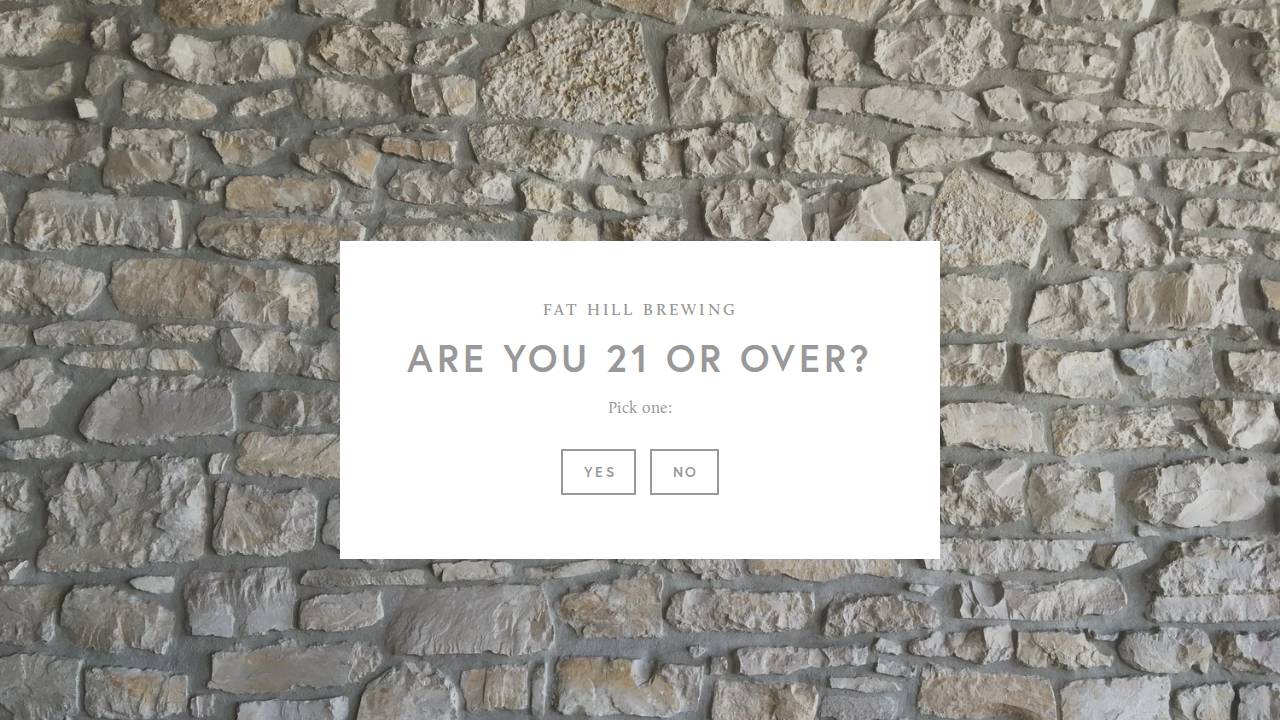 Fat Hill Brewing website screenshot