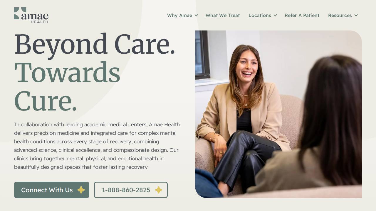 Mental Health Institute website screenshot