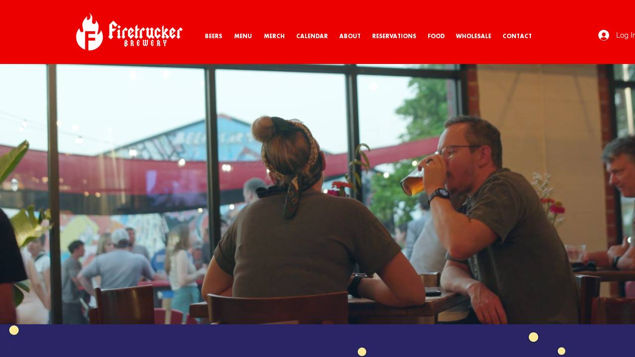 Firetrucker Brewery website screenshot
