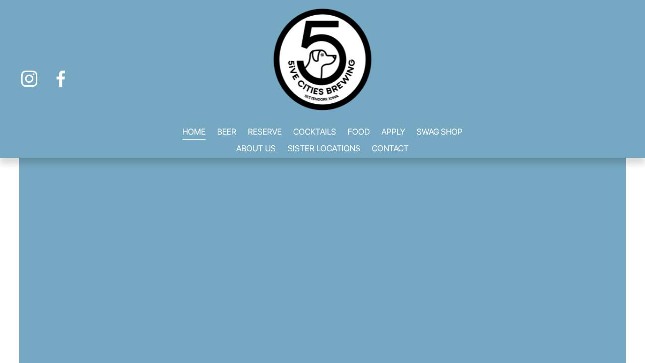 Five Cities Brewing website screenshot