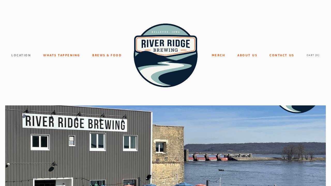River Ridge Brewing website screenshot