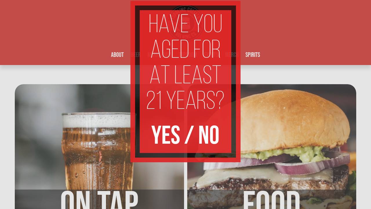 Toppling Goliath Brewing Co website screenshot