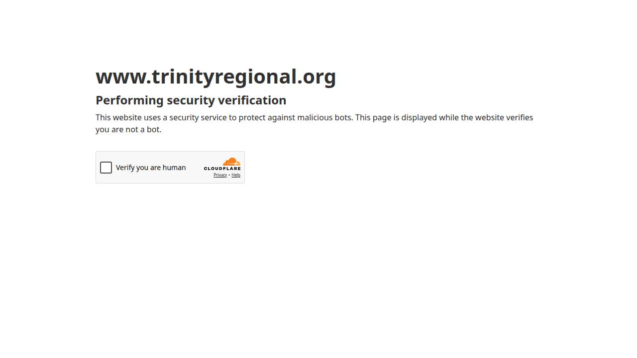 Trinity Regional Medical Center website screenshot